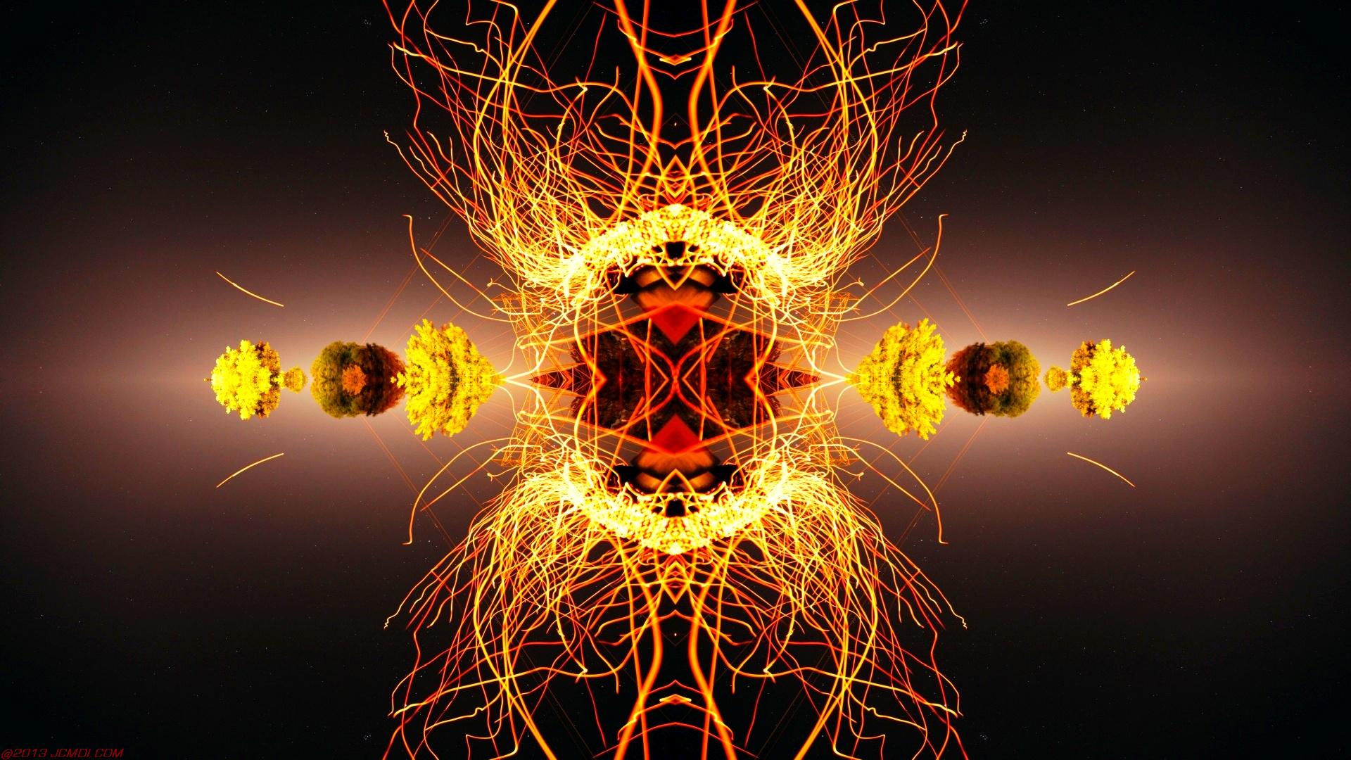 Chimney Sparks Abstract Artwork Timelapse Still Images